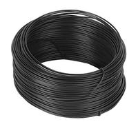 Spacnana Galvanized Iron Wire, Bendable Armature Wire, Craft Gardening Cable Storage Round Shape, with Smooth Flexible Shaping Effect, for Toys Electronic Products Bonsai 100Meter 0