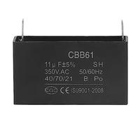 Spacnana Gasoline Generator Capacitor, 11μF CBB61 ABS Motor Capacitor for Air Conditioners Refrigerators Washing Machines Pumps 350VAC 50 60Hz