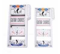 Spacnana Guitar Chord Cards, 56 Color Coded Flashcards with Diagram for Acoustic Folk Guitar Beginners, Portable Learning Aid