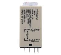 Spacnana H3Y-2 Time Relay Timer Relay Time Delay 8 Pin 0-10s Adjustable Transparent Dial 12VDC/24VDC/110VAC/220VAC Optional Power-On Delay with Brass Galvanized Pins for Home (24VDC)