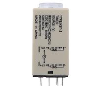 Spacnana H3Y-2 Time Relay Timer Relay Time Delay 8 Pin 0-10s Adjustable Transparent Dial 12VDC/24VDC/110VAC/220VAC Optional Power-On Delay with Brass Galvanized Pins for Home (220VAC)
