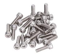 Spacnana Hex Socket Head Cap Screws Kit, M4x0.7mm Galvanized Steel | Coarse Thread, 100-Piece Fastener Assortment, Machine Parts Assembly, Mold Fixing and Clamping, Workshop Maintenance