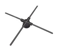 Spacnana Holographic LED Fan, 100cm 3D Projection Fan, Multiple Controls with Mobile App, Realistic Holographic Effect, for Shop Sign, Bar, Party (UK Type Plug)
