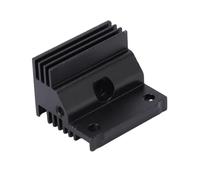 Spacnana Hotend Heatsink, Aluminum Alloy Cooling Block for K1 K1 MAX 3D Printer, with One Piece Throat Ceramic Heating Head (Black)