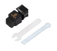 Spacnana Hotend Kit, Replacement Extruder Hot End with Hardened Steel Nozzle for 3D Printer, All Metal Throat Ti Alloy Insulation Board Copper Heating Block (0.4mm)