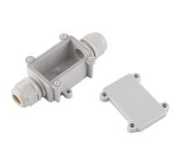 Spacnana IP68 Outdoor Cable Connector, PC Material, 2 Way Junction Box, Rated for 450V and 24A, Perfect for Electrical Wiring Outdoors
