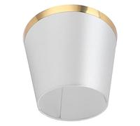 Spacnana Iron Fabric Lampshade, Classic European Style, E27 Compatible, Ideal for Bedrooms and Studies, Smooth ClipOn Installation (PX148 Gray)