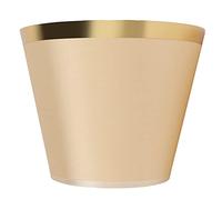 Spacnana Iron Fabric Lampshade, Classic European Style, E27 Compatible, Ideal for Bedrooms and Studies, Smooth ClipOn Installation (PX128 Gold)