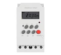 Spacnana KG316T-II Digital Timer Switch Programmable Electronic Time Control 16 ON-OFF Settings with Backup Battery for Street Lights Neon Signs Production Devices (AC-DC24V)