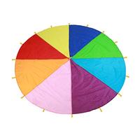 Spacnana Kids Play Parachute, Multi-color Outdoor Game Exercise, Promote Team Cooperation, Beneficial for Kindergarten Teaching Aids, Oxford Fabric (3 Meters / 9.84ft)