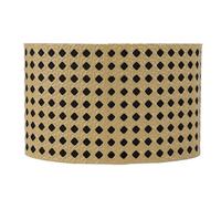 Spacnana Lampshade Hollow Design with Blackout Lining for E27 E14 Lamp Table Lamp Bedroom Living Room Office Decor (Yellow and Black Liner)