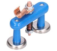 Spacnana Magnetic Welding Support, Adjustable Spring Sturdy Aluminium Alloy Strong Suction 36mm Magnetic Disc, with Red Copper for Welding