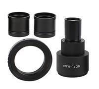 Spacnana Microscope Camera Adapter for SLR, Biological Stereo Lens Mount | Threaded M42 Interface Ring, 2X Magnification Imaging, 6061 Aluminum Alloy Body, Anodized Anti-Reflection Finish