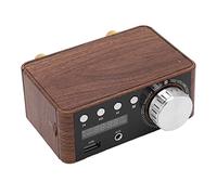 Spacnana Mini Bluetooth 5.0 Power Amplifier 2.0 Channel Stereo Audio Receiver 50W X 2, with Wood Shell USB TF U Disk Decoding for Home Speakers