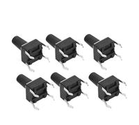 Spacnana Momentary Push Button Switch, Engineering Plastic, 100 Pack, 6x6x10mm Compact DIP Switch for PCB Applications