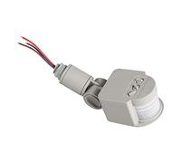 Spacnana Motion Sensor PIR Detector, Gray, Energy-Saving Inductive Switch, 180 Degree Detection, for LED Security Lighting Systems