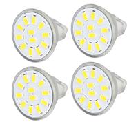Spacnana MR11 LED Lamp Bulb, 12 LEDs, Energy Saving, 300LM, Perfect for Ceiling Lights and Motion Detectors (Warm White)