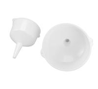Spacnana Multipurpose Funnels, 2L 4L PP Plastic Conical Funnel Set with Hanging Holes for Kitchen Garage Laboratory, White