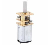 Spacnana N20 Metal Gear Motor 2 Pcs 50-2000RPM High Torque Geared Motor Reduction Gear Speed Control with D-Type Shaft for Robotics Toys Engine Models