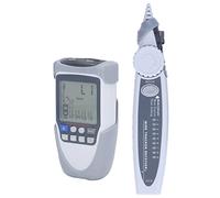 Spacnana Network Cable Tester ABS Multifunction Wire Tracker ET613 with LCD Analog and Digital Trace PoE Testing 3Km Signal Range for Network Installers Telecom Repair