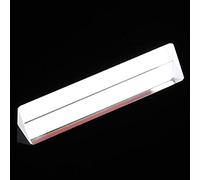 Spacnana Optical Glass Prism, K9 Optical Glass Right Angle Prism for Physics Teaching Tools, for Seven-Color Light (15 * 15 * 87)