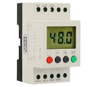 Spacnana Phase Sequence Relay -protector Voltage -protector protective Relay for 380 V AC 50 Hz 3 Phase Sequence, Adjustable Overvoltage and Undervoltage for Pumps/cranes/lifts, LCD Display