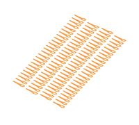 Spacnana Plastic Cutter Blades 100PCS Replacement Trimmer Blades for Lawn Mowers, Durable Weather-Resistant Manual Pruning Tools with Glossy Wear Edges, Universal Fit Outdoor Grass (Orange)