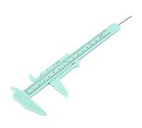 Spacnana Plastic Double Rule Scale, 150mm Measuring Ruler, Caliper 0.05mm for Engineers and Artists (Green)