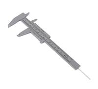 Spacnana Plastic Double Rule Scale, 150mm Measuring Ruler, Caliper 0.05mm for Engineers and Artists (Gray)