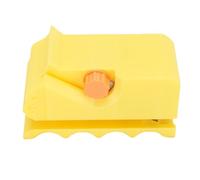 Spacnana Portable Cat Scratcher Cardboard Strip Cutter, Plastic Cat-Shaped Cutter for 0.3in Thickness Cardboard, Efficient Cutting Tool for DIY Cat Projects (Yellow)