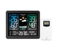 Spacnana Professional Weather Station, Electronic Display with 8 Languages, Multifunctional Clock, Temperature Detection - Home and Office Use