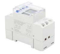 Spacnana Programmable Digital Timer Switch, ABS DIN Rail Timer Switch 85 to 265V 16A with LCD Backlight, 16 On Off Programs, Removable Battery for Lights Fans Pumps