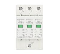 Spacnana Protective Device, 40KA 420V Voltage Protection Arrester with 35mm Rail Installation, for Household Electrical Appliances Lightning Overvoltage Protection