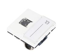 Spacnana RJ45 Jack Network Jack Module CAT6A RJ45 French Adapter Shielded Cover IDC Marking 750 Plug Socket Repeated Plugging