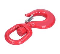 Spacnana Rotating Rigging Hooks, Alloy Steel Crane Hook, 3 Tons Capacity for Construction Engineering and Port Transportation
