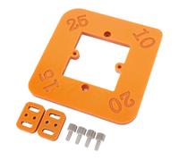 Spacnana Round Corner Radius Template, Radius Jig Router Templates, Woodworking Jig for Arc Cutting with Limit Support Plates, R10 R15 R20 R25 for Wooden Board Trimming