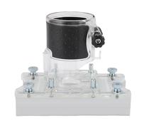 Spacnana Router Slotting Base, 65mm Fastening Bracket Set with Protective Cover and Milling Cutter, 2-in-1 Aluminum Alloy Base for Wood Grooving and Trimming