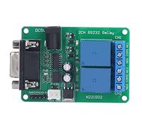 Spacnana RS232 Relay Board, 5V UART Relay Module 8 Data Bits 9600kbps Relay for MCU PLC Control