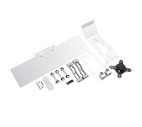 Spacnana Screen and Keyboard Desk Mount, Height Adjustable Ergonomic Computer Workstation with Padded Wrist Rest, for 19 to 27 Inch Monitors VESA 75 100