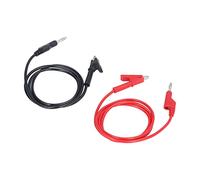 Spacnana Silicone Test Lead 4mm Banana Plug Test Leads Brass Injection Molded 20A 3000V Electrical Testing Cable for Voltage Tester Car Truck Battery Charger