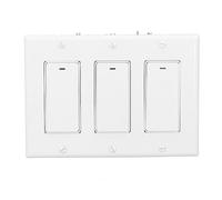 Spacnana Smart WiFi Wall Switch Single Pole 3 Gang AC100 to 240V Light Switch with Remote Voice and Timer Control for Home Bedroom Living Room Users