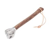 Spacnana Stainless Steel Hammer, 13.78 Inch Hand Hammer with Anti Slip Wood Handle, for Construction Gardening Household DIY Projects (Fist Head)