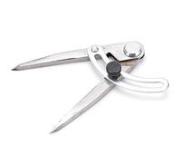 Spacnana Stainless Steel Leather Compass Wing Divider, Adjustable Measuring Tool for Woodworking, Precision for Leather and Metal Crafts 100 Mm