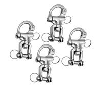 Spacnana Stainless Steel Snap Shackles Boat Rope Rigging | 316 Grade Marine Durable, 360° Rotating Fork for Anti-twist, Spring Snap Hook, 91mm Length for 0.79in D Loop
