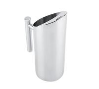 Spacnana Stainless Steel Water Jug, Premium Ice Guard Pitcher with Ergonomic Handle for Home and Restaurant Use (1L)