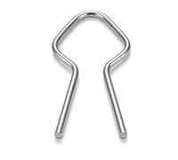 Spacnana T Post Clips Galvanized Steel 100Pcs Preformed Wire Fence Clips Drill Compatible with Wrench for T Post U Round Farm Fence Installation (Square)