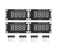 Spacnana TM1637 Unit Chip 4 -Digit 7 Digital SémentoSiegeModule Easy to Install 4 Units for Home Automation Systems (Red MRA110G)