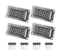 Spacnana TM1637 Unit Chip 4 -Digit 7 Digital SémentoSiegeModule Easy to Install 4 Units for Home Automation Systems (Yellow MRA110H)