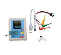 Spacnana Transistor Tester, TFT Multifunction Test Instrument with 160 X 128 Full Color Display, Auto Detection and Infrared Decoding, for Electronics Repair Hobbyists