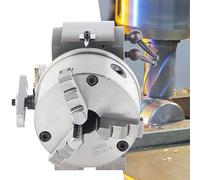 Spacnana Universal Structure, Dividing Head 3 Jaw 5 Chuck Tailstock CNC Milling Tool with Versatile Machining Tool for Rapid Indexing, BS Tailstock 0 Dividing Plate